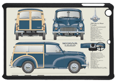 Morris Minor Traveller 1965-70 Small Tablet Covers